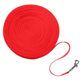 Dog Leash Long Obedience Recall Foot Feet Training Lead 6/15/23/33/50/100 FT (Option: 6 FT-Red)