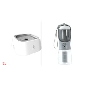 Dog Water Cup Drinking Food Garbage Bag Three-in-one Portable Small Multi-functional Pet Cups Pets Supplies (Option: 300ml Garbage Bag-Set1)