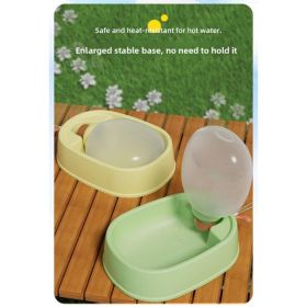 Portable Pet Water Bottle With Cute Antlers  Food Grade, BPA Free, Leak Proof Travel Cup For Dogs, Durable, Easy-to-Clean Outdoor Water Dispenser (Option: Yellow)
