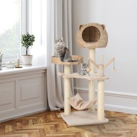 Five-story cat tree with hammock (Option: default title)