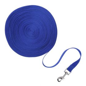 Dog Leash Long Obedience Recall Foot Feet Training Lead 6/15/23/33/50/100 FT (Option: 23 FT-Blue)